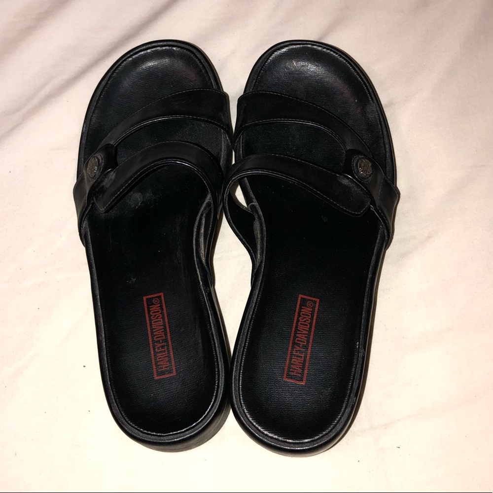 Harley Davidson wedged sandals